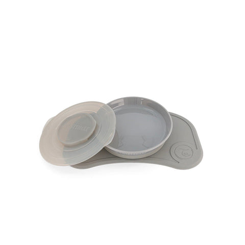 Twistshake Click-Mat Mini + Plate #Pastel Grey (1pcs)