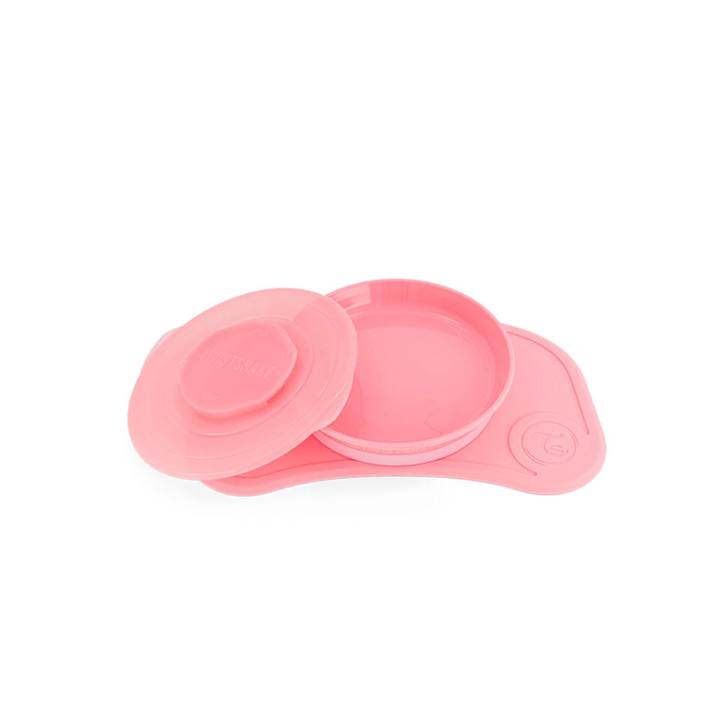 Twistshake Click-Mat Mini + Plate #Pastel Pink (1pcs)