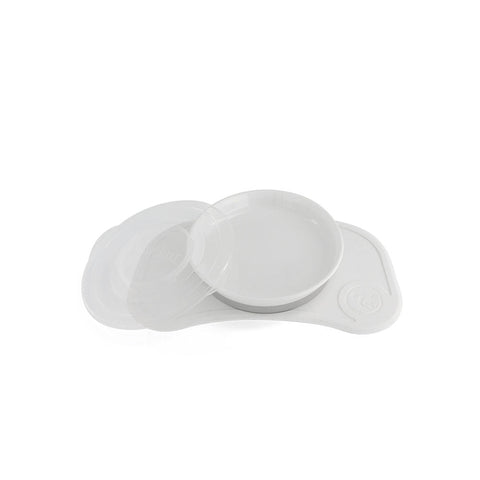 Twistshake Click-Mat Mini + Plate #White (1pcs) - Clearance