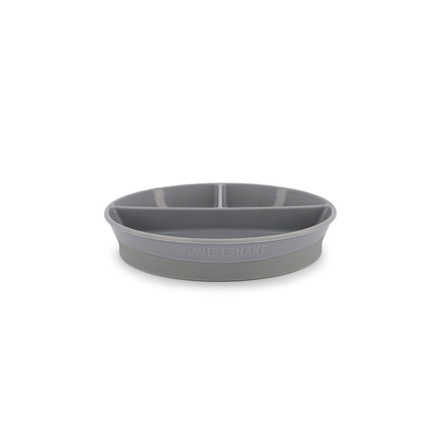 Twistshake Divided Plate 6 Months+ #Pastel Grey (1pcs) - Clearance