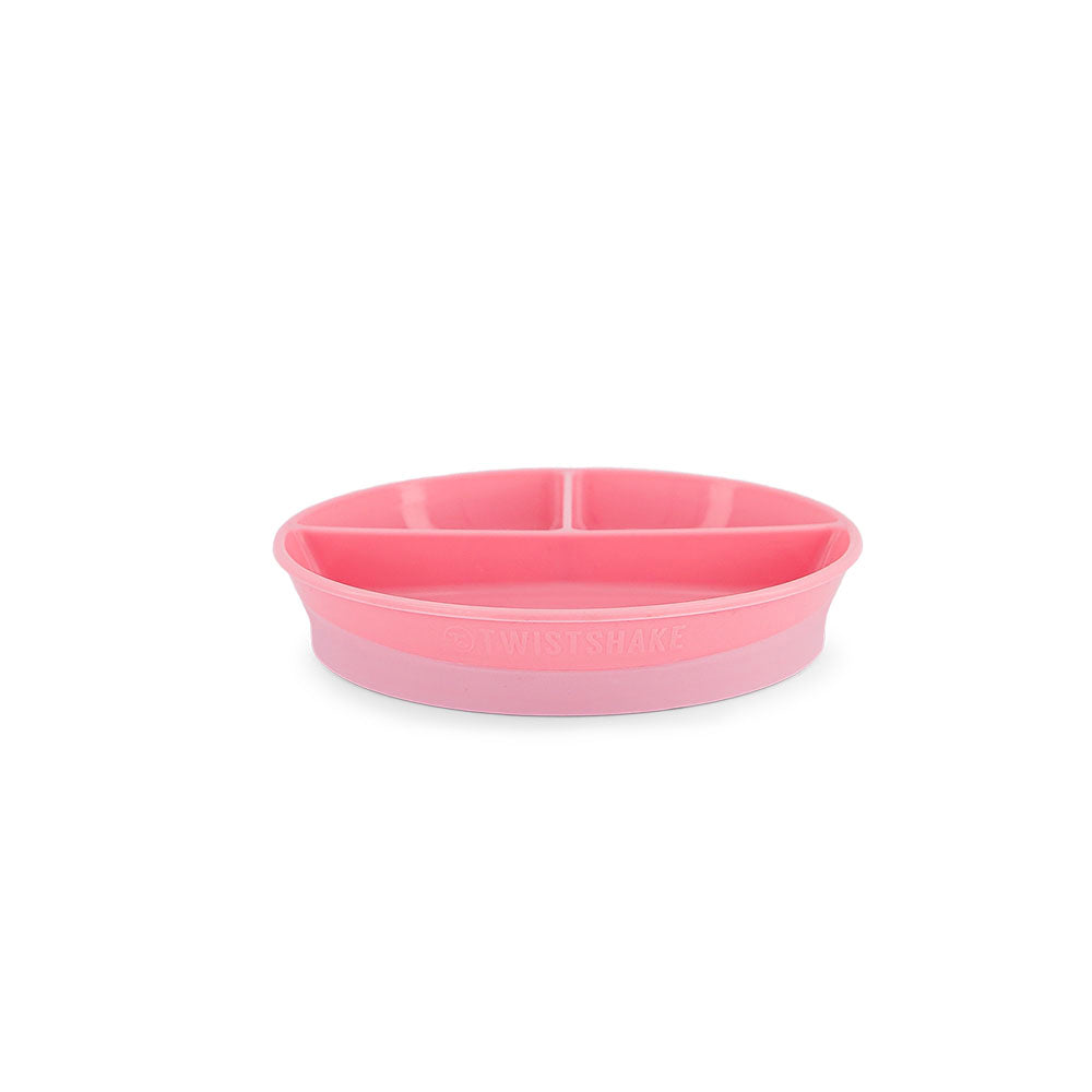 Twistshake Divided Plate 6 Months+ #Pastel Pink (1pcs) - Clearance