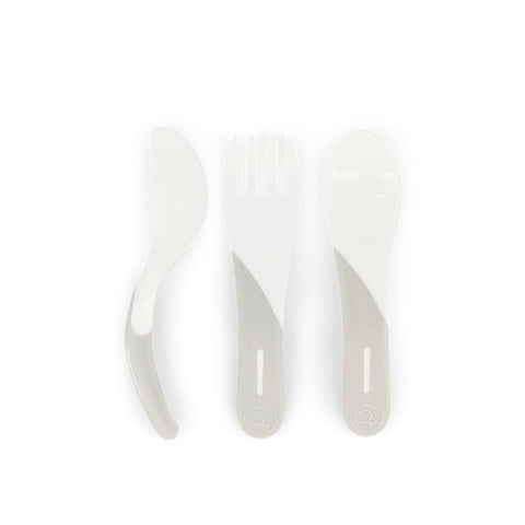 Twistshake Learn Cutlery 6 Months+ #White (1pcs) - Clearance