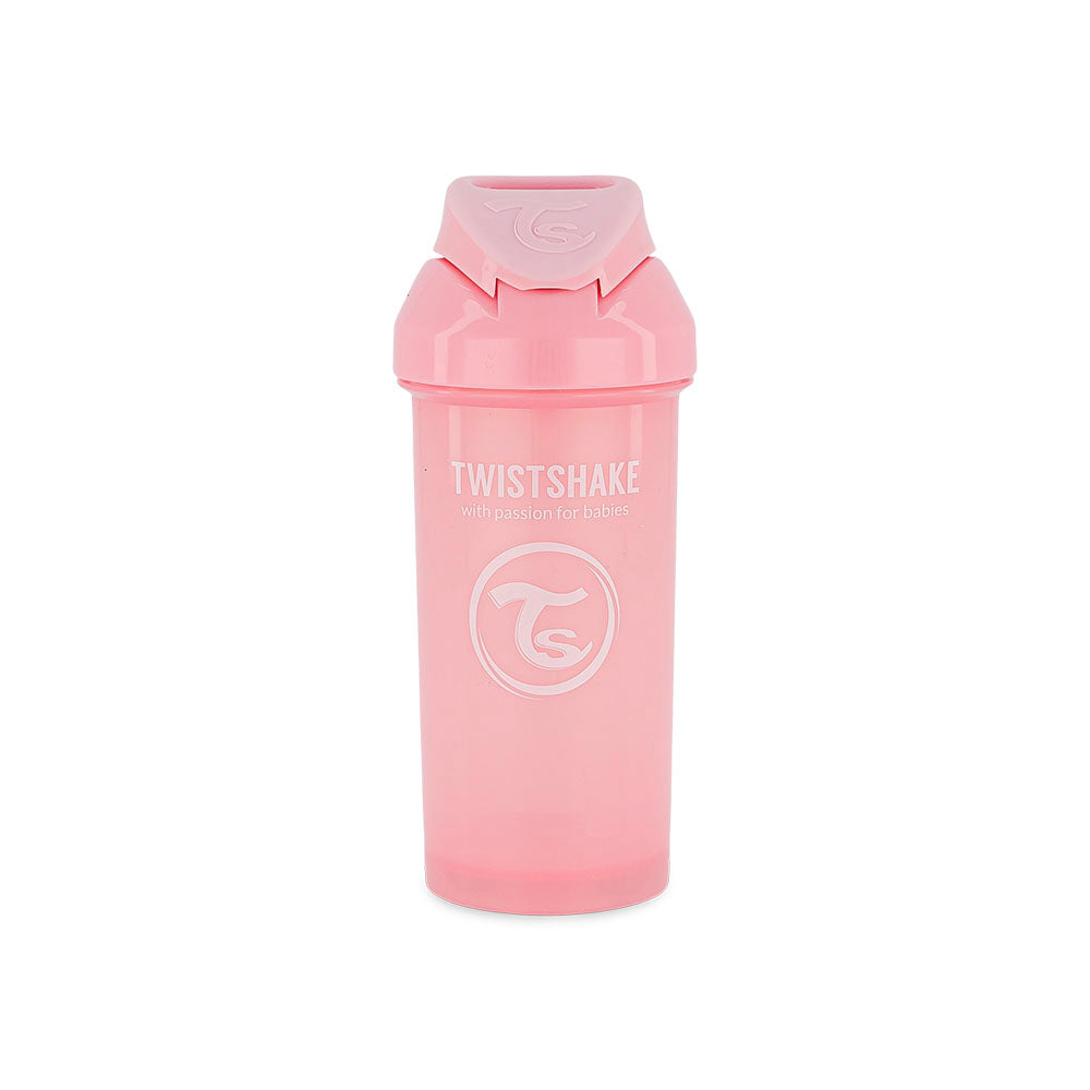 Twistshake Straw Cup 6 Months+ #Pastel Pink (360ml) - Clearance