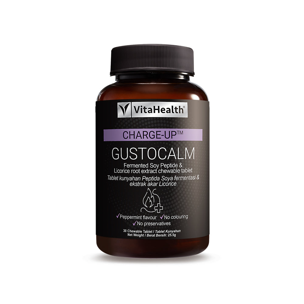 VitaHealth CHARGE-UP™ GUSTOCALM (30tabs) - Giveaway
