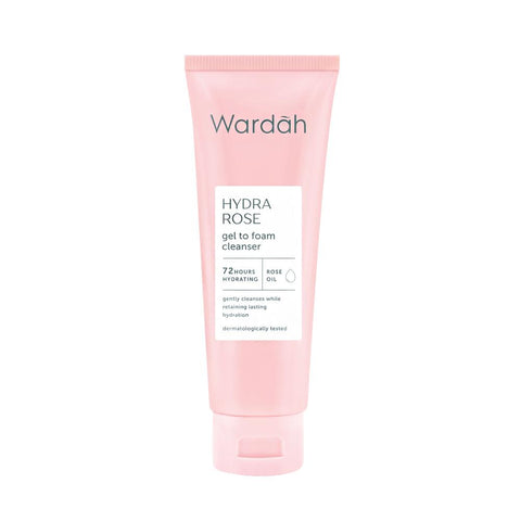 Wardah HYDRA ROSE Gel To Form Cleanser (100ml) - Clearance