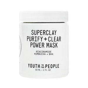Youth To The People Superclay Purify + Clear Power Mask (59ml) - Clearance