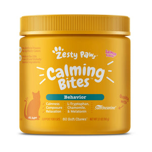 Zesty Paws Core Elements Calming Bites Behaviour Salmon Flavor for Cats (90pcs) - Giveaway